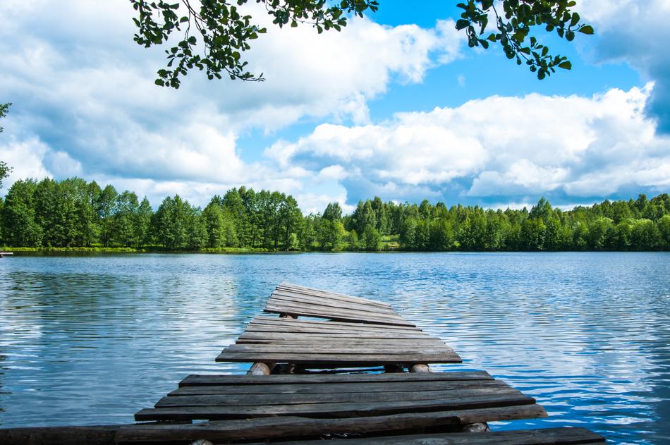 magnificent blue Lake