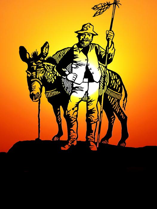 clipart of scientist dor city ghost at sunset