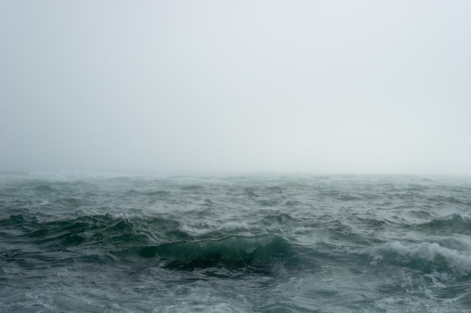 Mist above the water on the beautiful waterscape