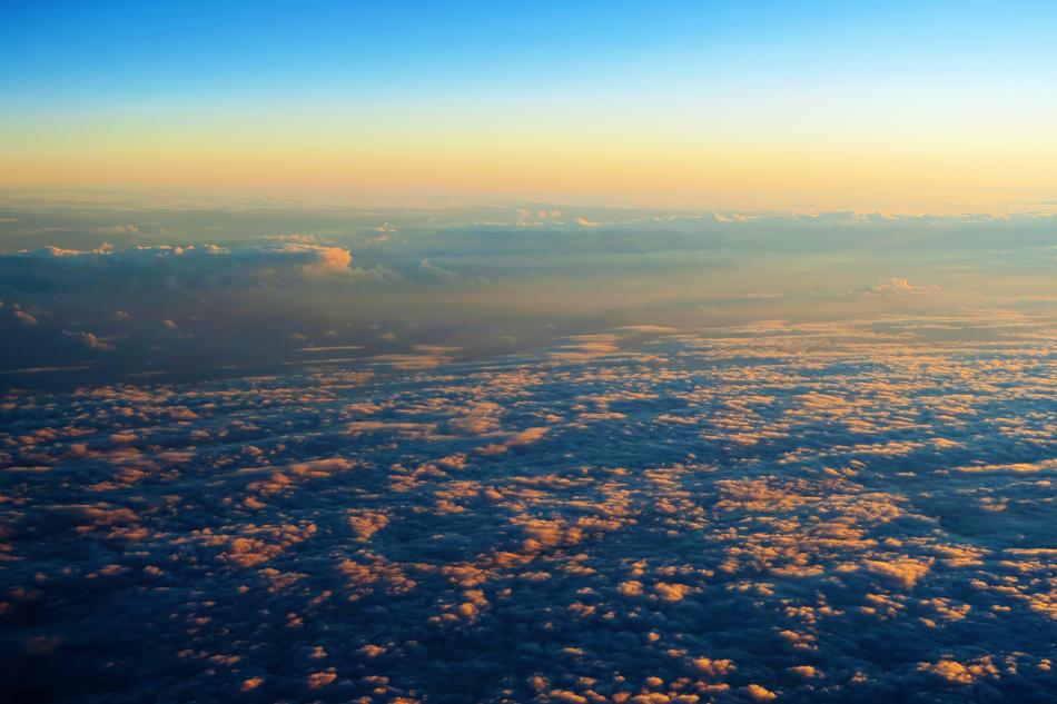 beautiful clouds in the evening