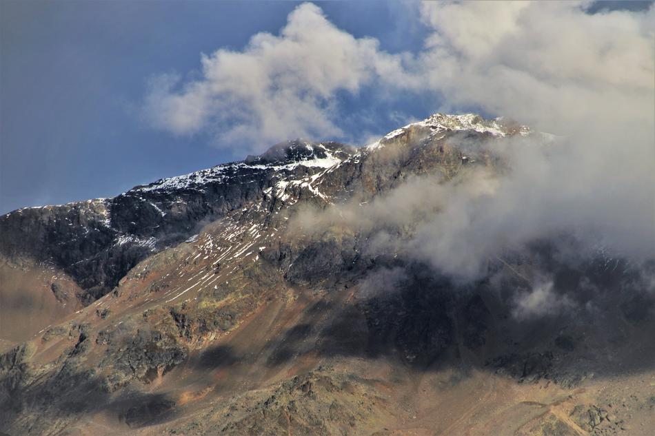 clouds in the high Alps