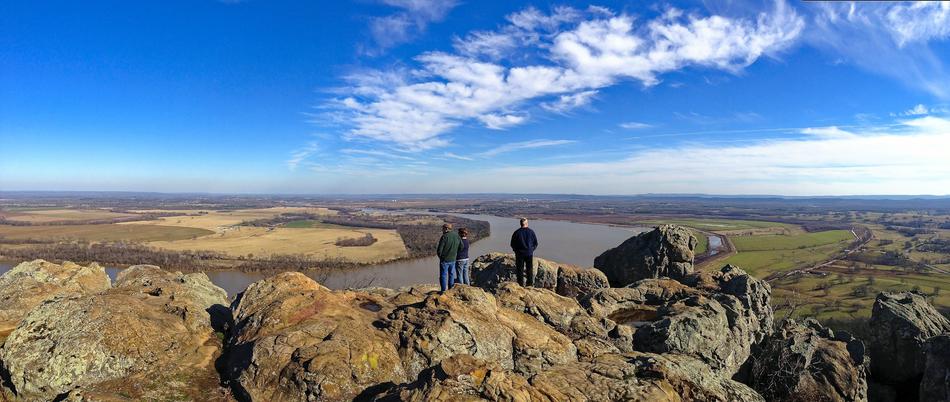 panoramic view of the arkansas river