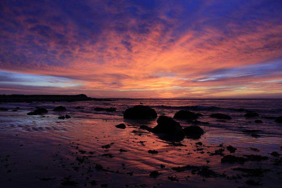 Sunrise over Beach Ocean