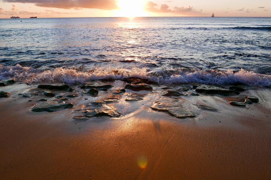 romantic seaside in barbados