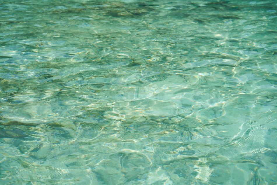 transparent ocean water