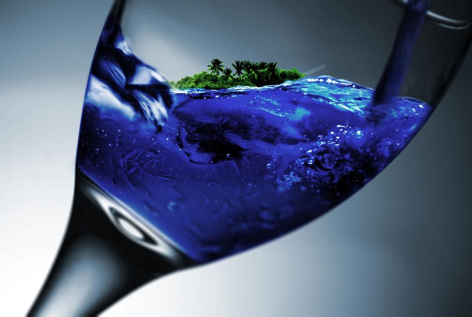 wine glass island