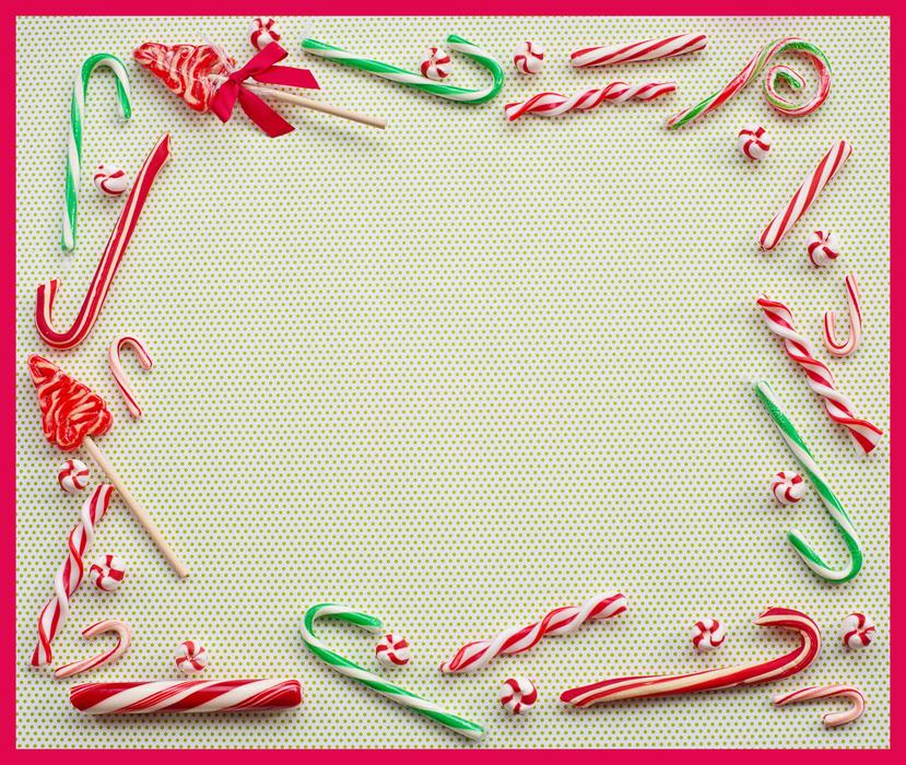 frame with Christmas design