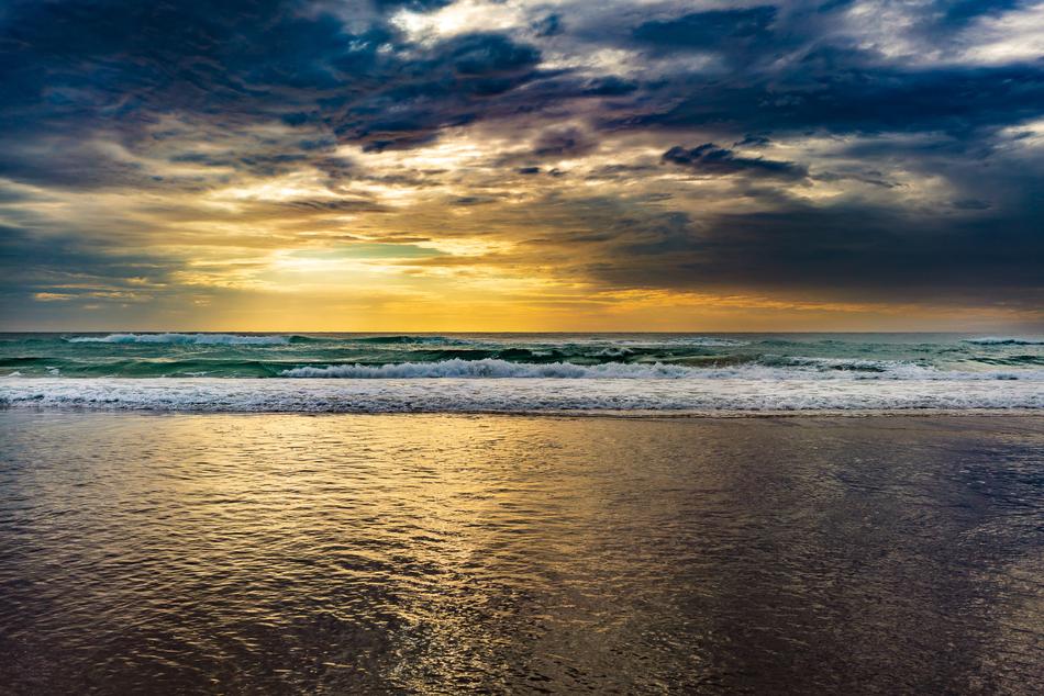 landscape of perfect Clouds over Ocean in Australia