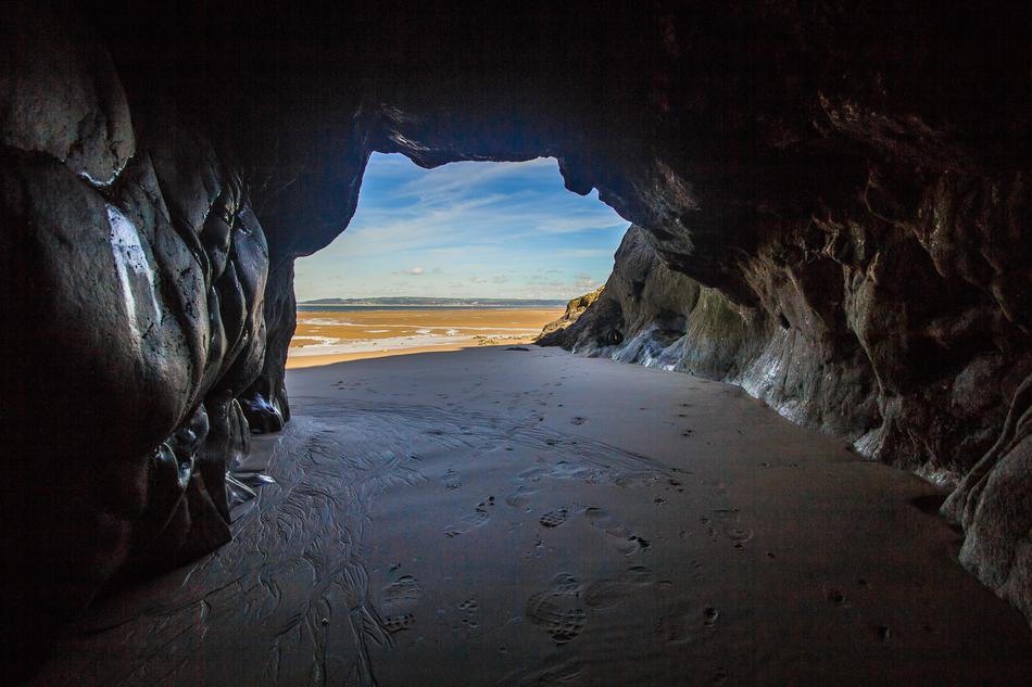 desert after low tide in wales