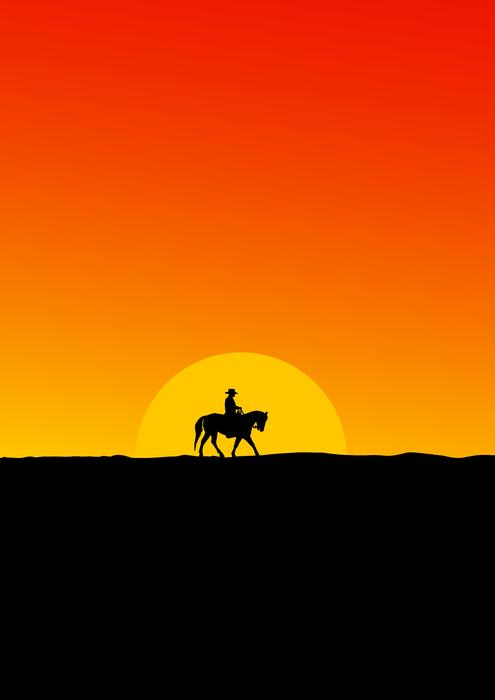 cowboys sunset