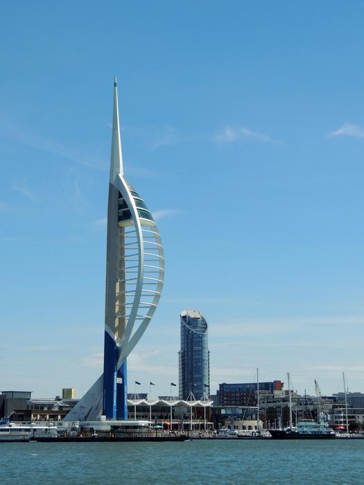 cityscape of Spinnaker Tower in Gosport