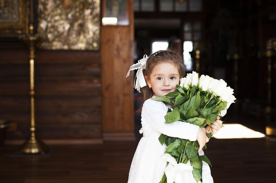 Girl Beautiful Flowers