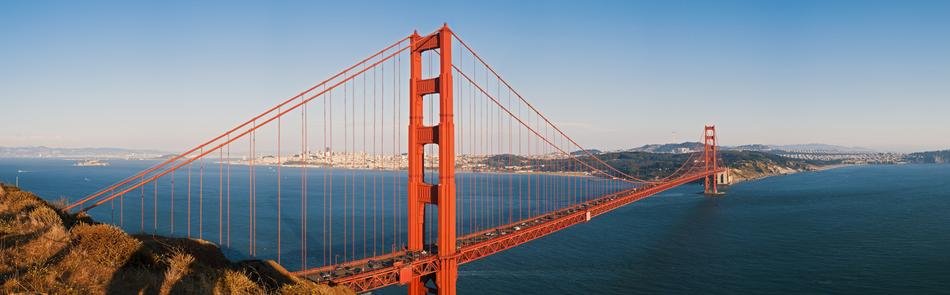 Panorama California Golden gate bridge