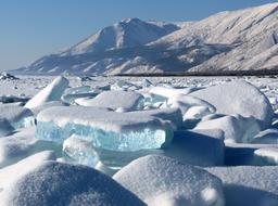 Baikal Lake Ice white