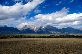 landscape of Tetons Rising Over The Valley