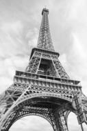 Black And white photo of Paris France Tower