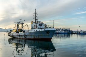 Fishing Vessel on a cloudy day