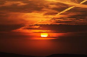 Sunset Clouds red hot