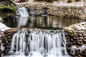 white Waterfall Nature