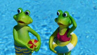 Frog Swim Vacations figures