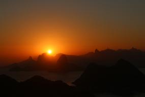 Landscape red Sunset