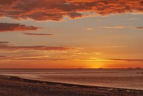 orange Sunset over Sky