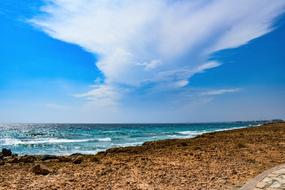 beach near the sea in cyprus