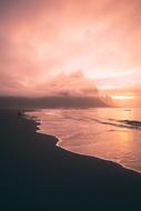 Afterglow pink Sea