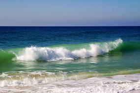 waves near the beach in portugal