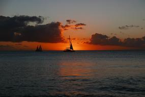 red Barbados Sunset