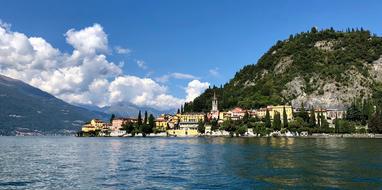 Italy Travel city ana lake