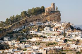 Beautiful landscape of Montefrio buildings in Granada, Andalusia, Spain