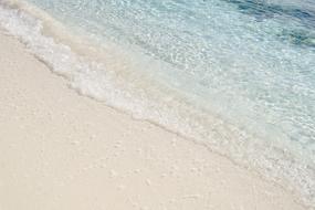 Waves Sea white sand