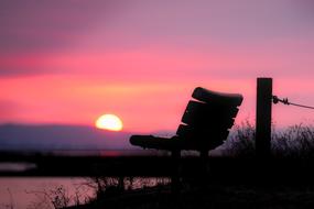 pink red Dusk Evening