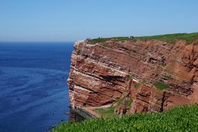 landscape of Helgoland Coast Cliffs