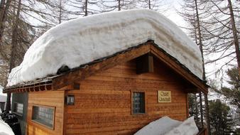 Snow House Winter roof