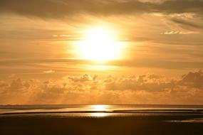 gold Sunset Sky