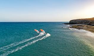 landscape of Wind Surfing sea