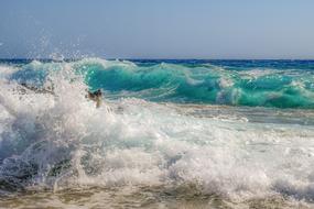 Splash Water blue white