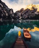 Italy Mountains and Boat