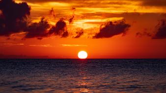 red hot Sunset Sky
