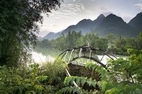 Agriculture in the beauty of nature of Asia