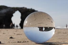 Glass Ball To Cathedral in Spain
