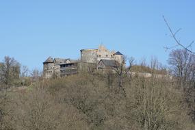 Sababurg Castle Sky and dry grass