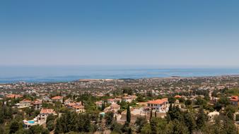 North Cyprus city and sea