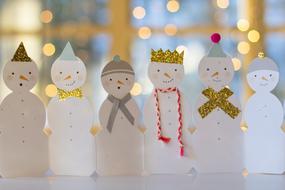 Snowman Winter papper decoration