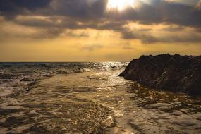 Sunset Rock Sea gold