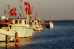 Fishing Boats at Sea Port