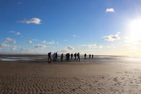 North Sea Beach on Island