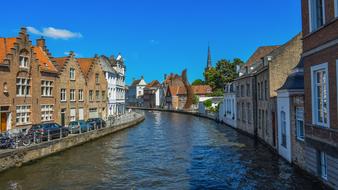 city Brugge Canal water